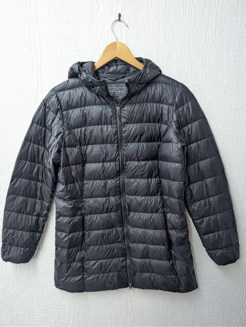 Eddie Bauer EB650 Down Puffer Coat Parka Jacket Hood Women's Small